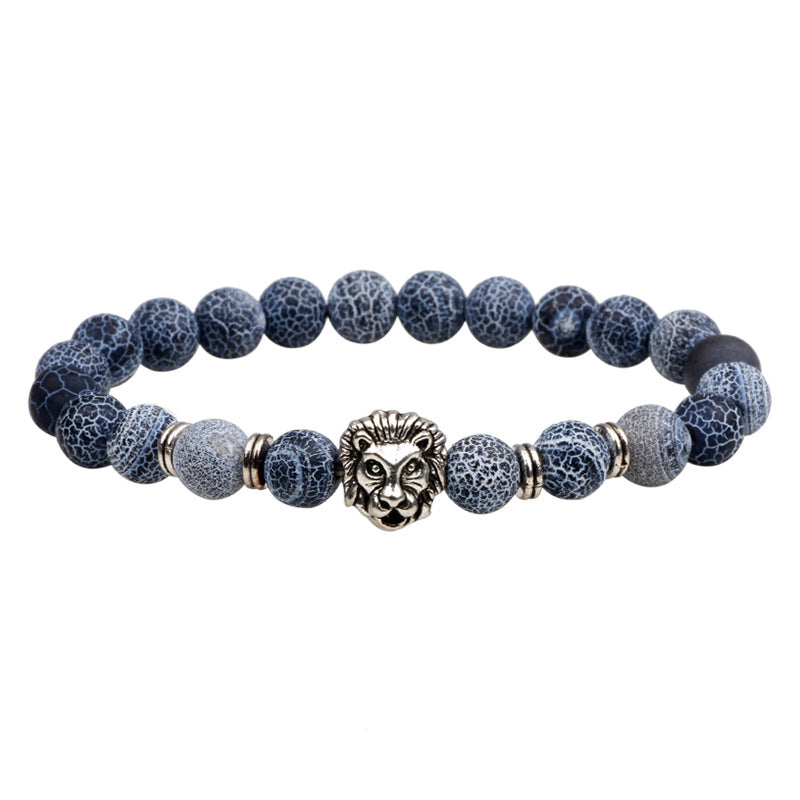 Natural Stone Animal Head Bracelet