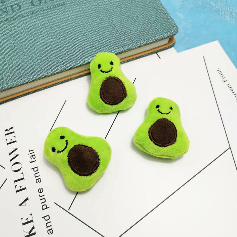 Plush Avocado & Piggy Brooch
