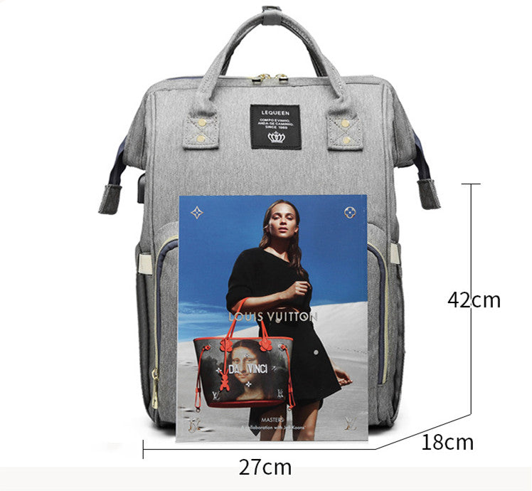 Large Multi-Pocket Diaper Bag