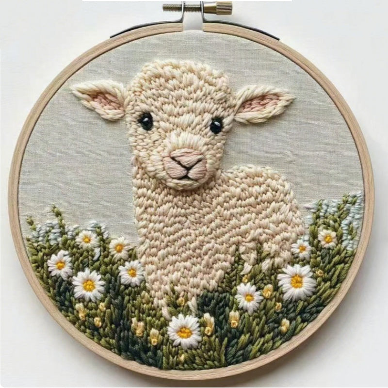 Cute Animal Embroidery Starter Kit