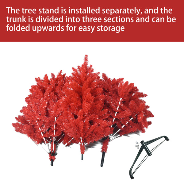 5 ft Red Christmas Tree