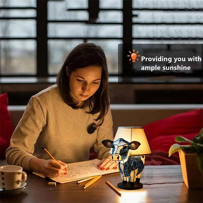 Flower Cow Table Lamp