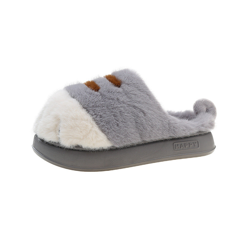 Fluffy Cat Paw Slippers