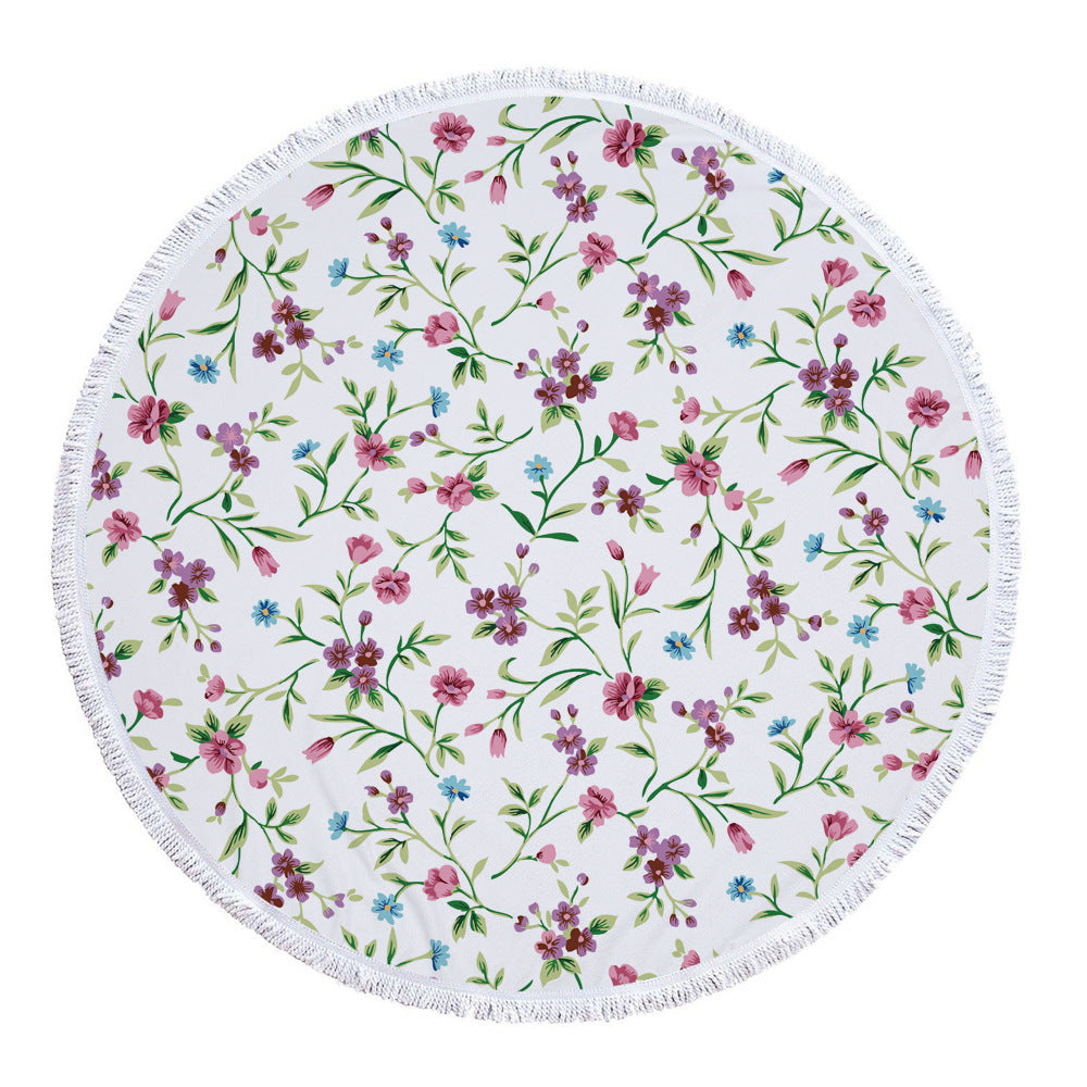 Round Microfiber Beach Towel