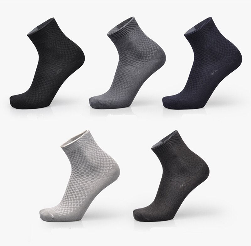 Men's Bamboo Fiber Dress Socks (5 Pairs)