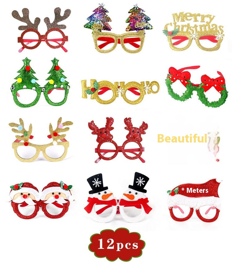 Christmas Party Glasses & Hat Set