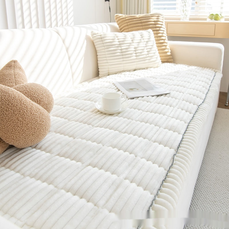 Corduroy Non-Slip Sofa Cushion Cover