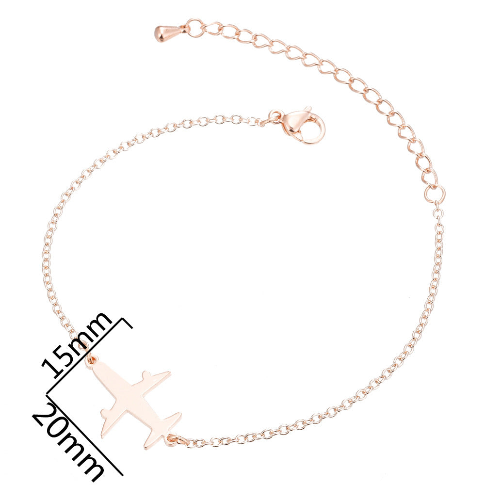 Airplane Charm Bracelet