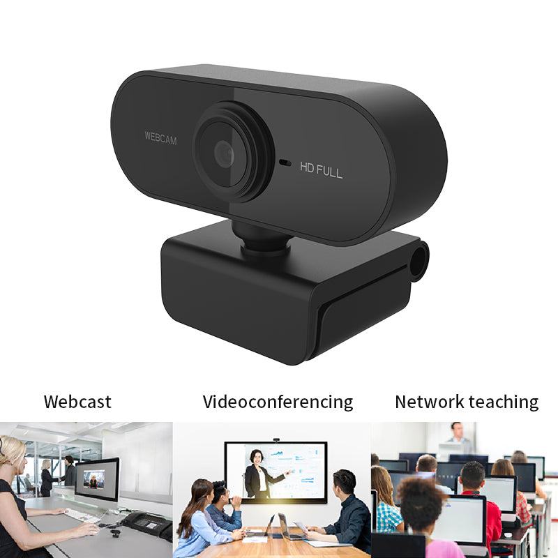 1080p Webcam with Built-In Microphone