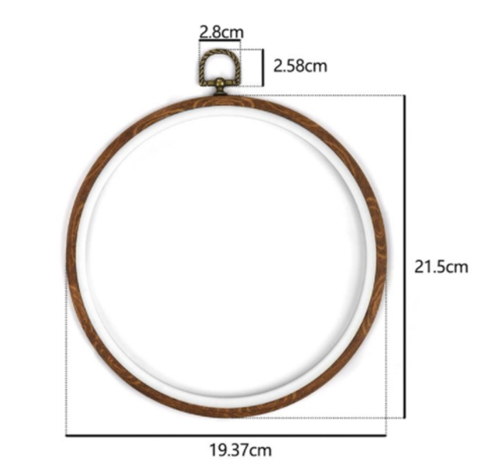 Wood-Grain Embroidery Hoop