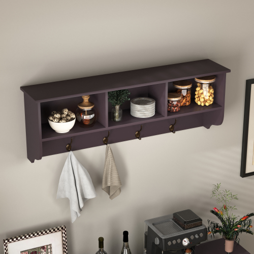 Wall Coat Rack with Shelf