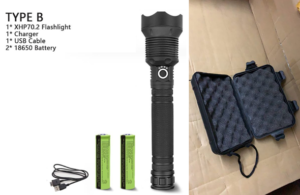 Rechargeable High-Power LED Flashlight