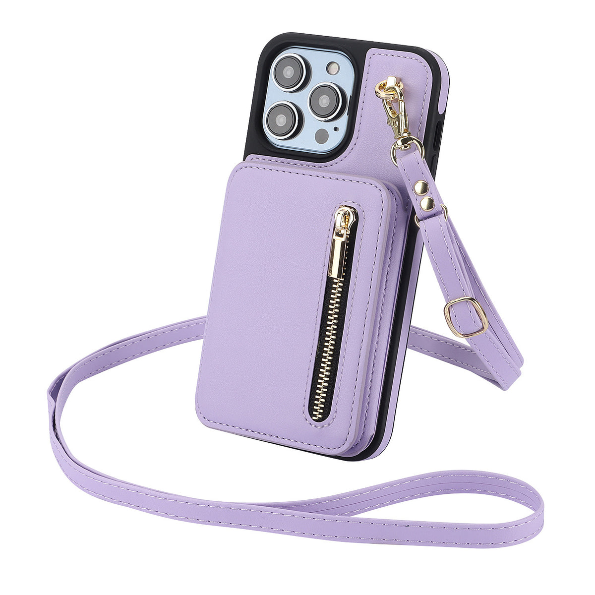 Zip Card Wallet Crossbody Phone Case
