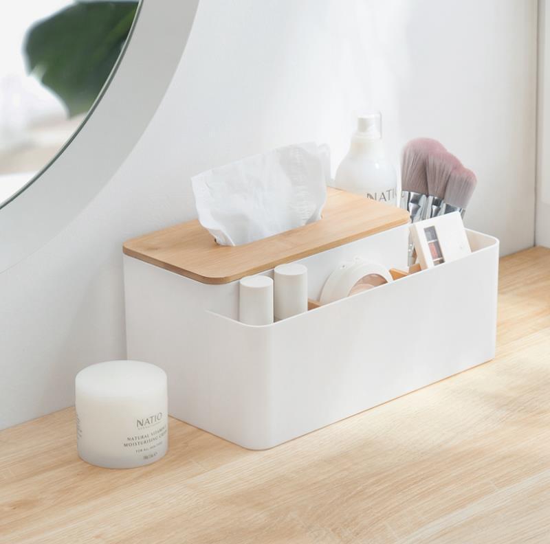 Remote & Tissue Organizer Box