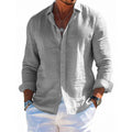 Men's Relaxed-Fit Button-Up Shirt