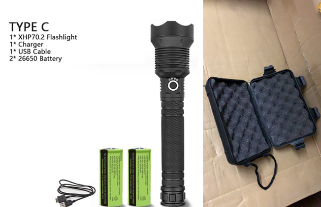 Rechargeable High-Power LED Flashlight