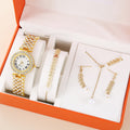 Rhinestone Watch & Jewelry Gift Set