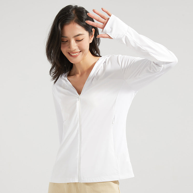 Sun-Protective Hooded Outdoor Shirt