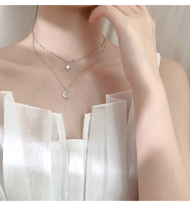 Astral Moon Layered Necklace