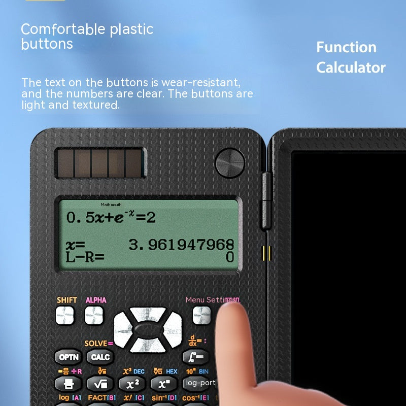 Foldable Scientific Calculator with Writing Pad