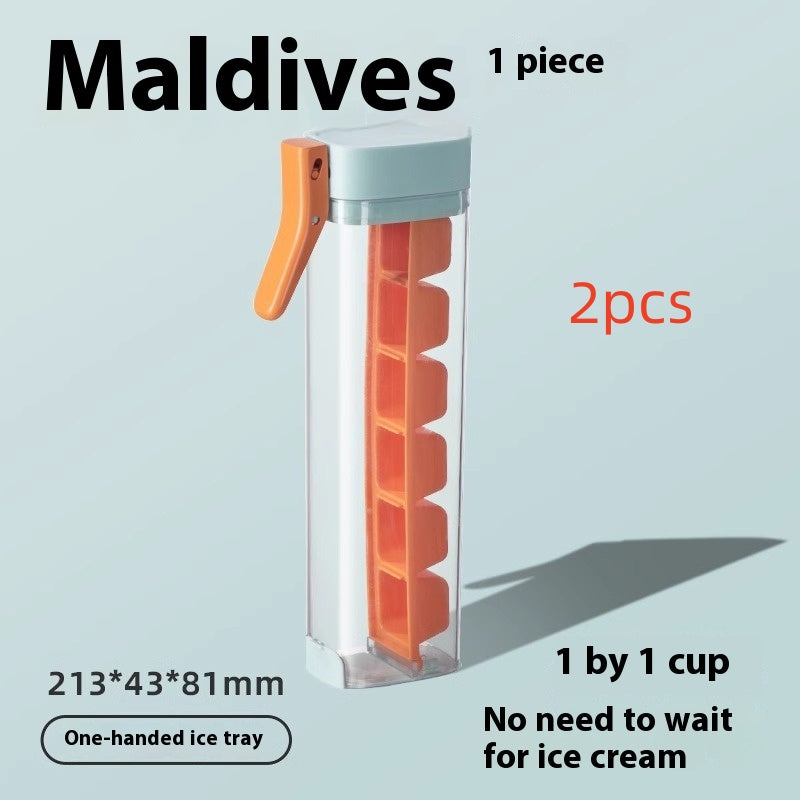 Press-Release Ice Tray with Bin