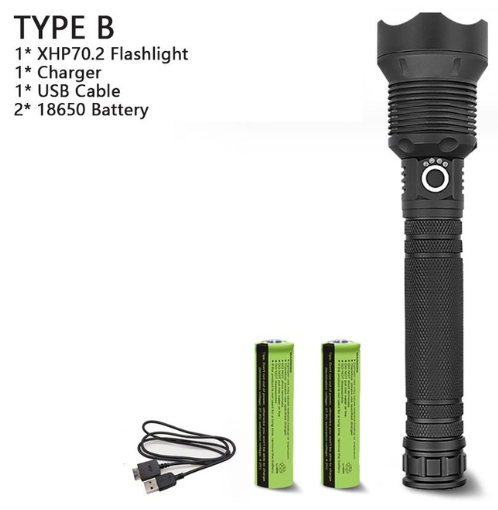 Rechargeable High-Power LED Flashlight