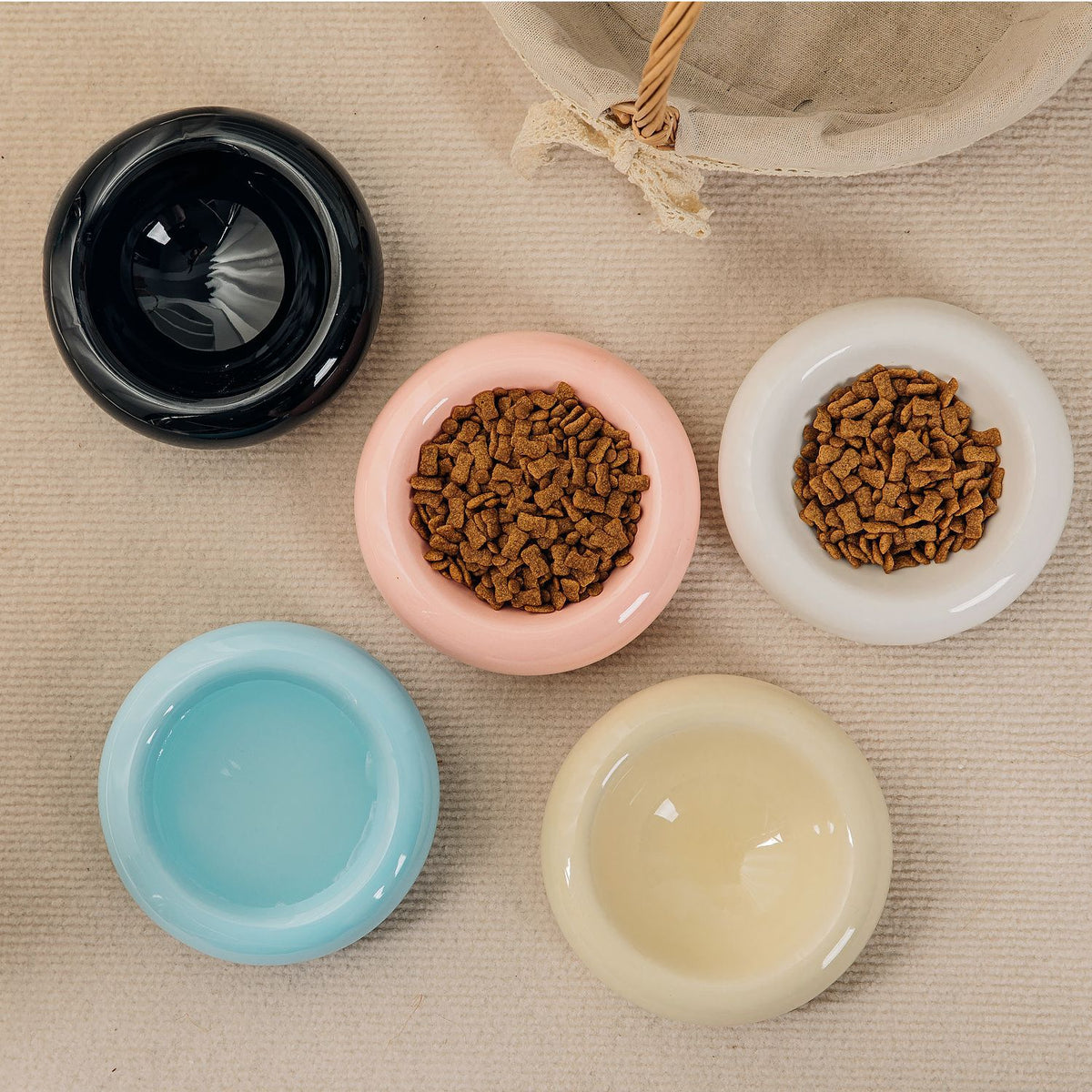 Donut Ceramic Cat Bowl