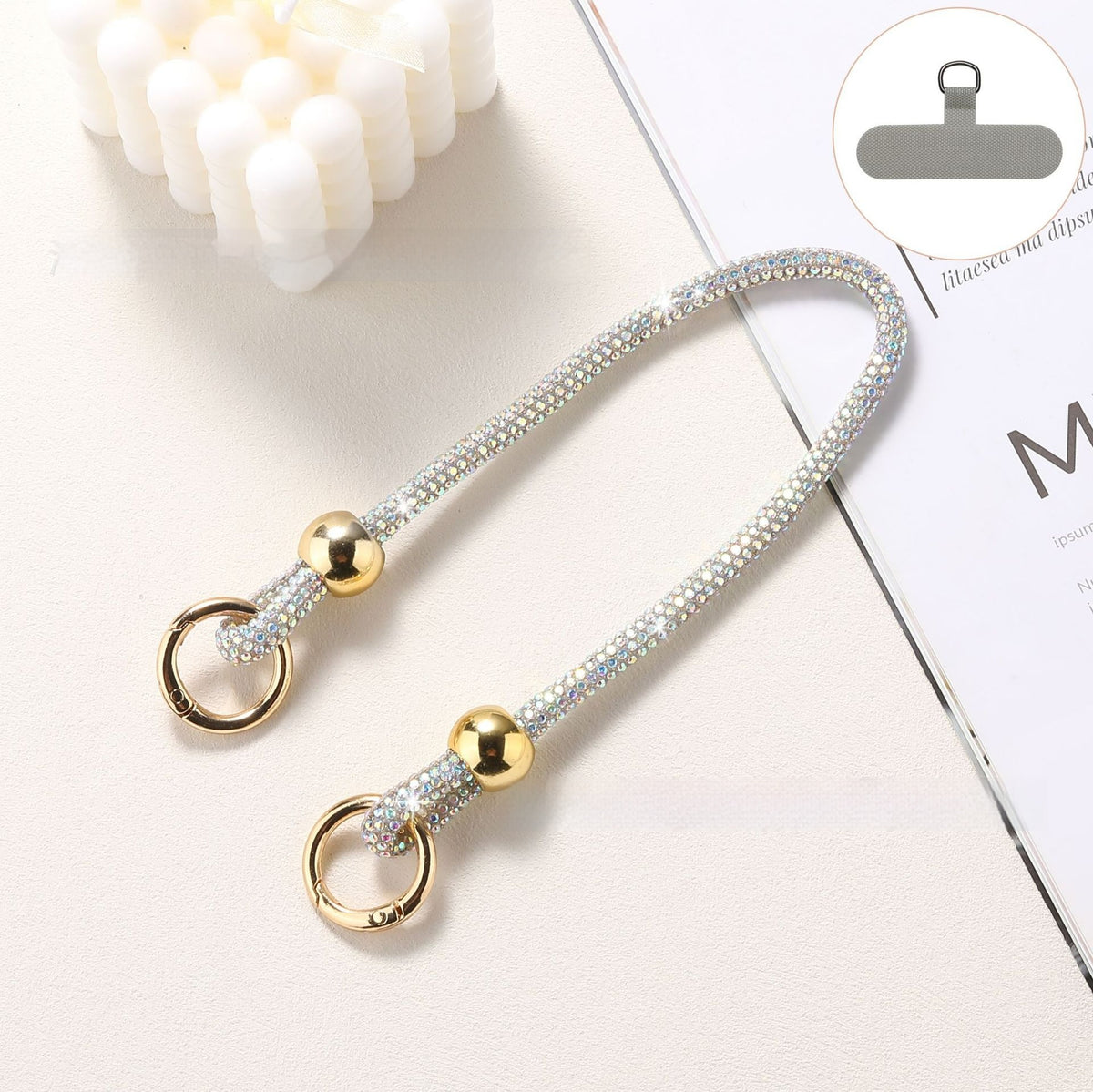 Rhinestone Phone Lanyard