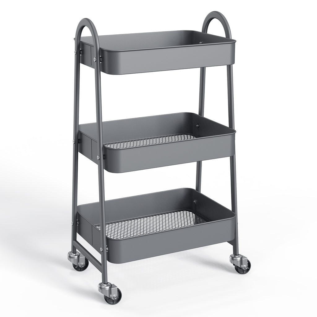 3-Tier Slim Rolling Cart