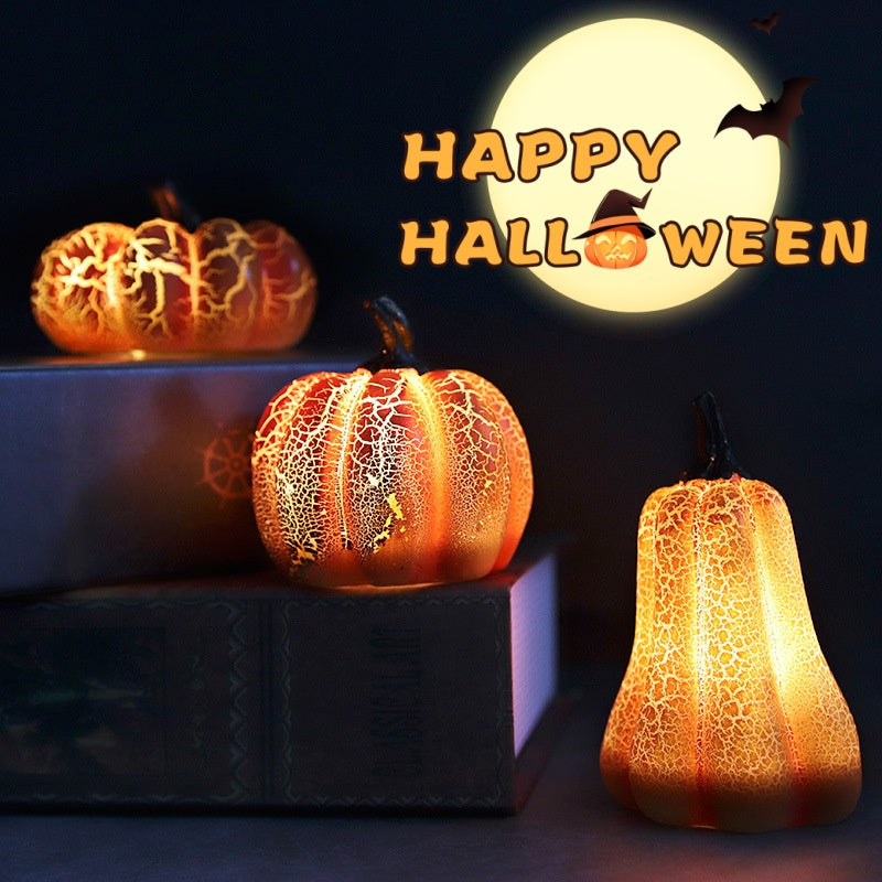 Glowing Resin Pumpkin Lights