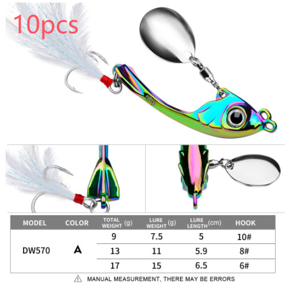 Spinning Spoon Fishing Lure