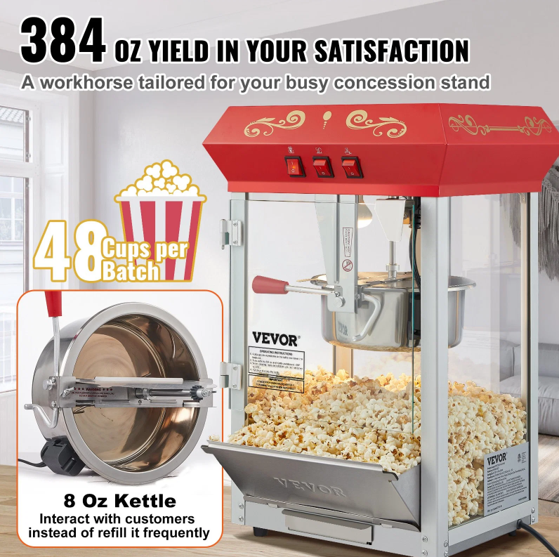 8 oz Popcorn Machine