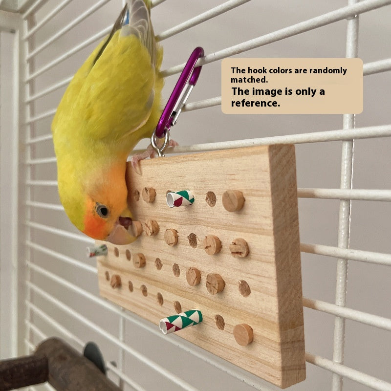 Wooden Keyboard Parrot Toy