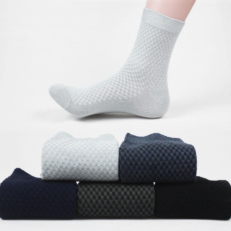 Men's Bamboo Fiber Dress Socks (5 Pairs)