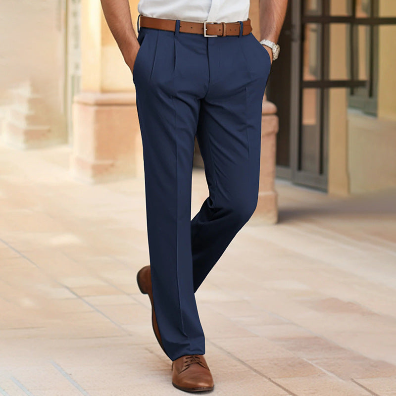 Men's Straight-Leg Dress Pants