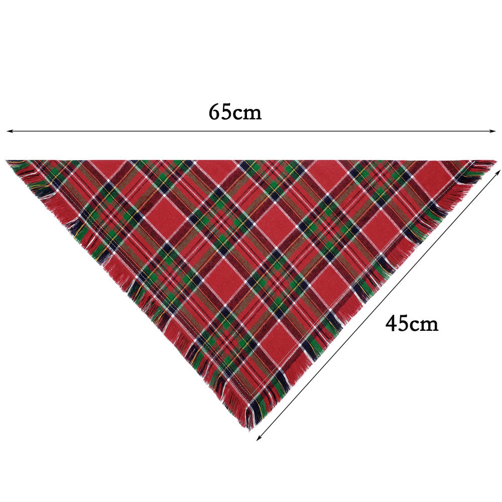 Fall Plaid Dog Bandana