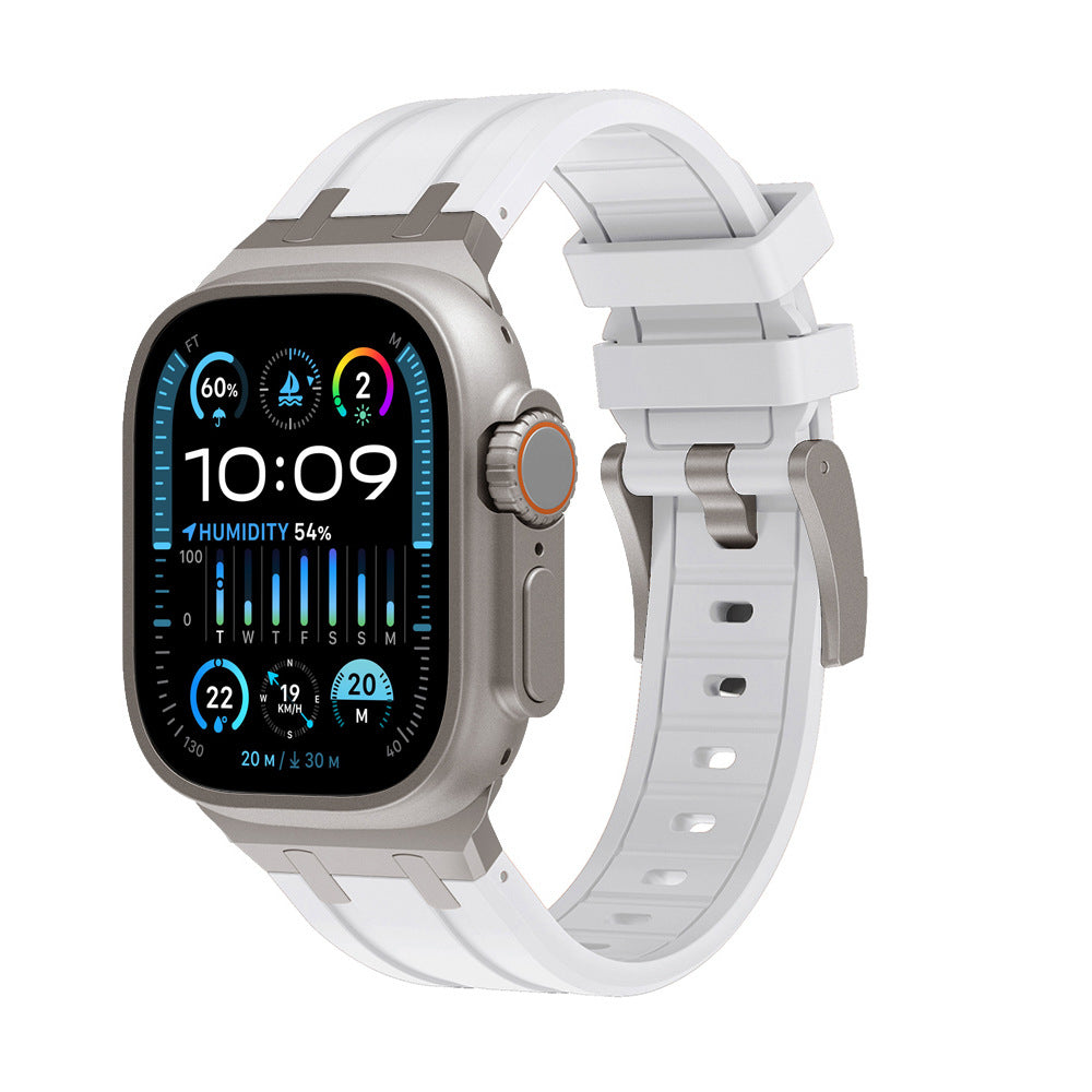 Two-Tone Silicone Smartwatch Band