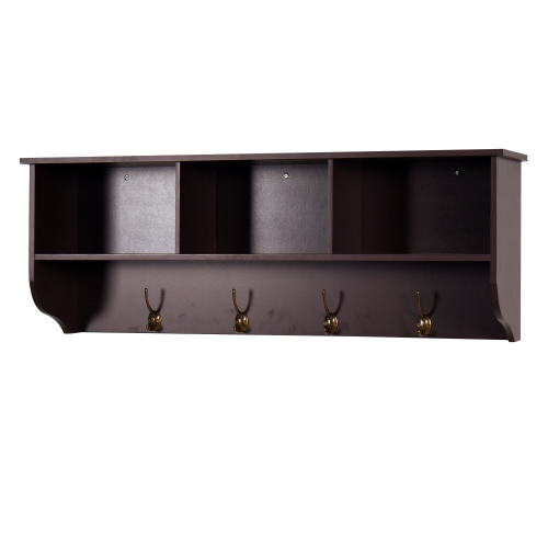 Wall Coat Rack with Shelf