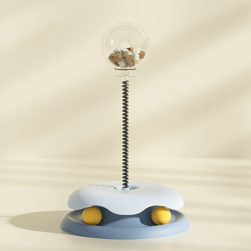 Treat-Dispensing Cat Spring Toy