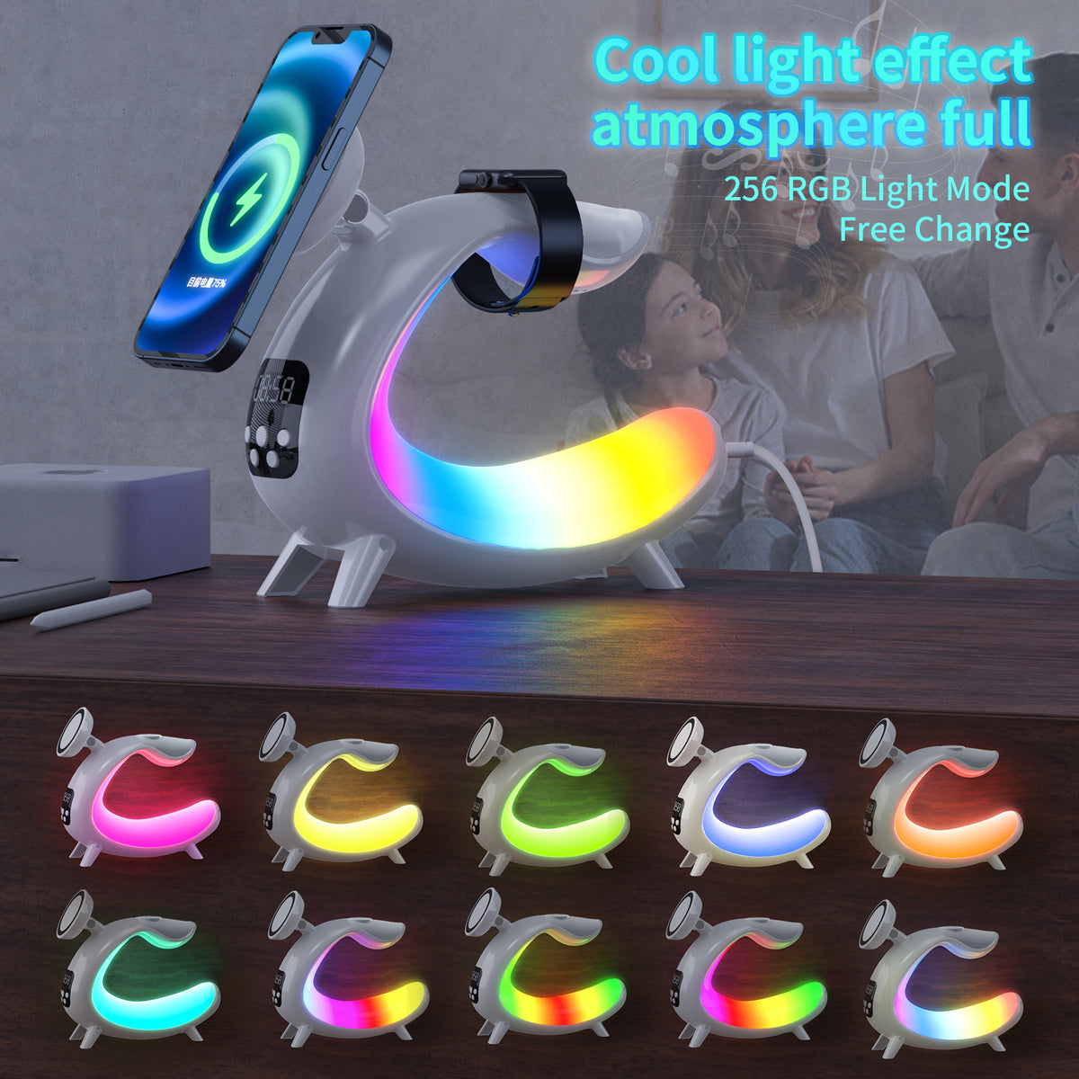 Wireless Charging Bedside Lamp