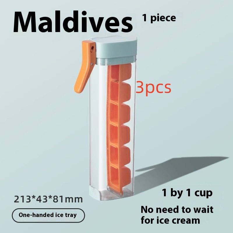 Press-Release Ice Tray with Bin