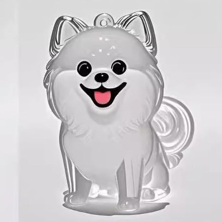 Dog Breed Fuzzy Keychain