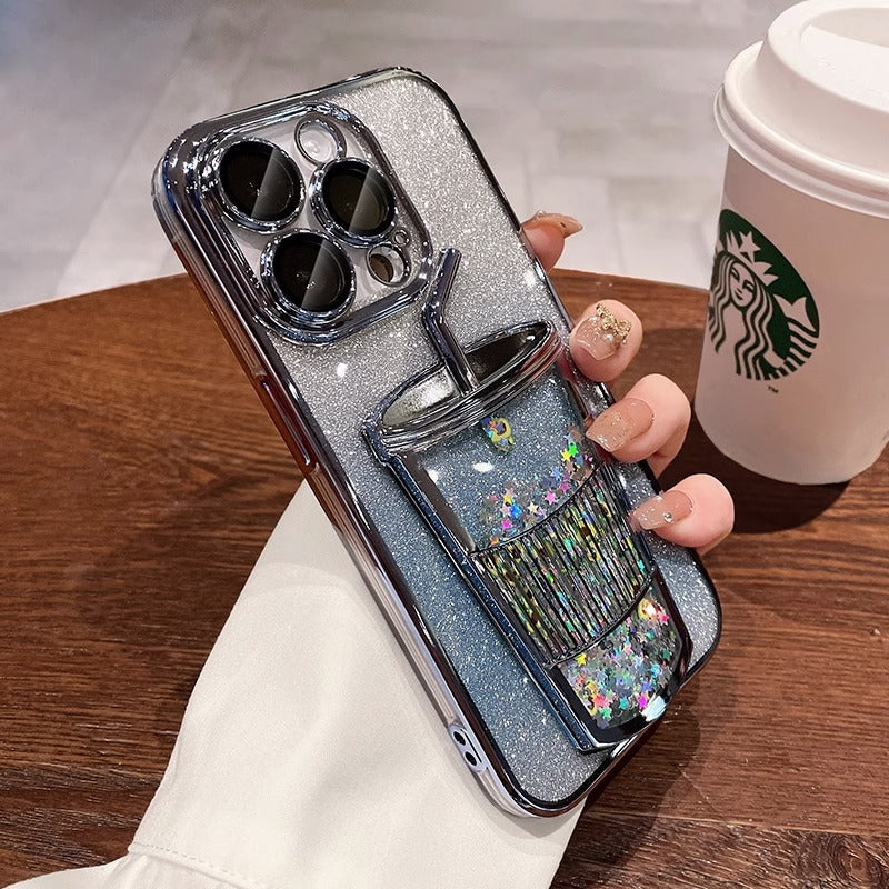 3D Drink Cup Quicksand Case