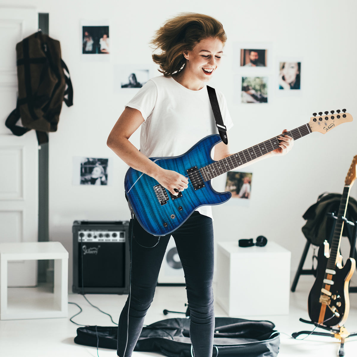 Electric Guitar Starter Kit with Amp
