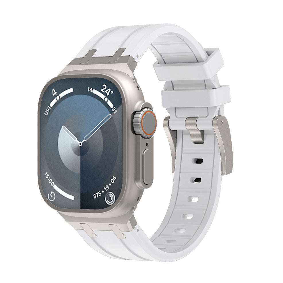 Two-Tone Silicone Smartwatch Band