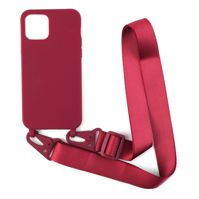 Solid Color Lanyard Case