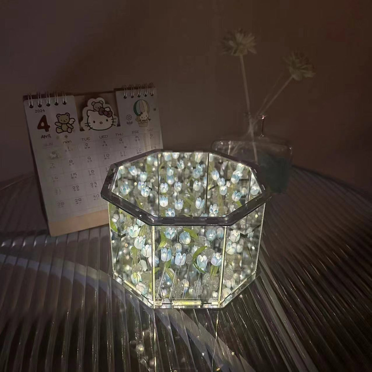 Tulip & Rose Music Box Night Light