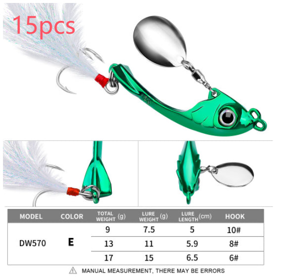 Spinning Spoon Fishing Lure