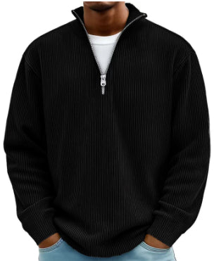 Men's Corduroy Quarter-Zip Pullover