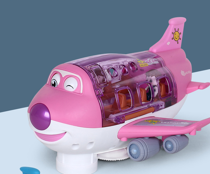 Bump & Go Light-Up Toy Airplane